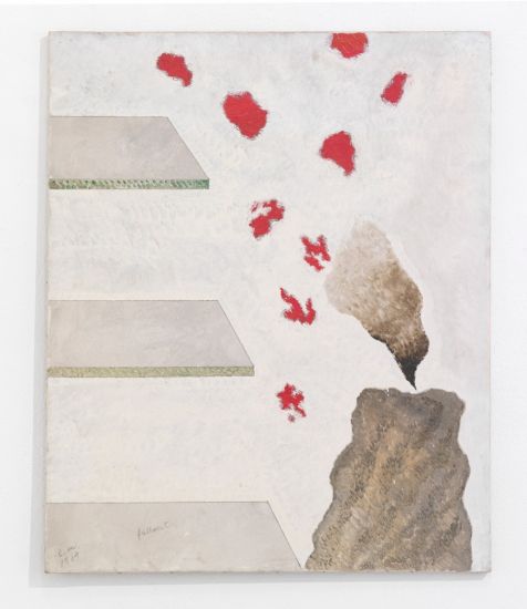 Opere dal 1959 al 2017 - Livio Marzot, Fall Out, 1964, olio su tela, cm 70x60