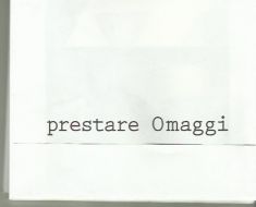 Marco Palmieri. Prestare Omaggi