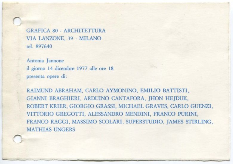 Grafica 80 - Architettura - 