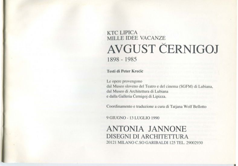 Augvst Cernigoj. Costruttiva sloveno - 