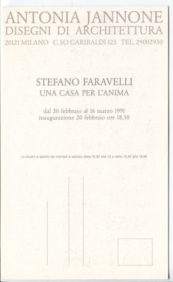 Stefano Faravelli. Una casa per l’anima - 