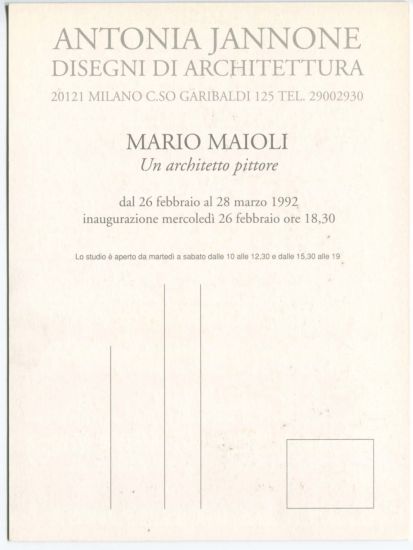Mario Maioli. Un architetto pittore - 