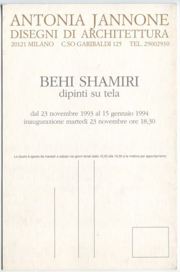 Behi Shamiri. Dipinti su tela - 