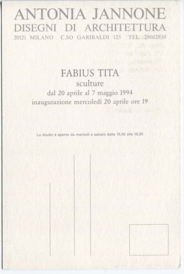 Fabius Tita. Sculture - 
