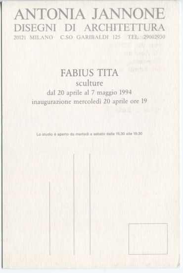 Fabius Tita. Sculture - 