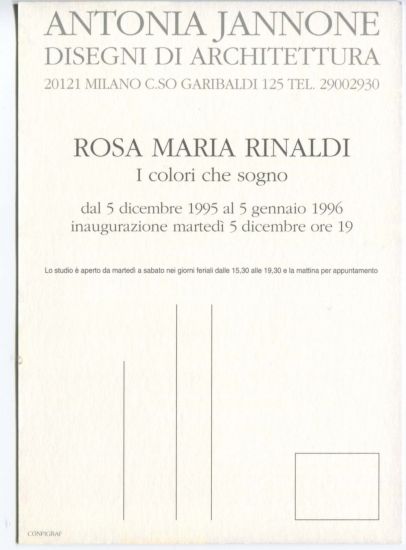 Rosa Maria Rinaldi. I colori che sogni - 