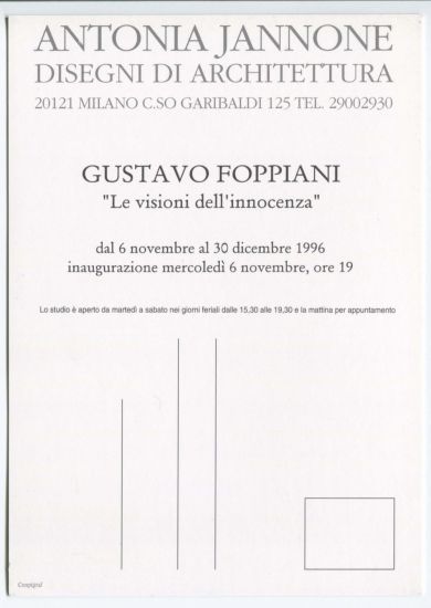 Gustavo Foppiani. Le visioni dell’innocenza - 