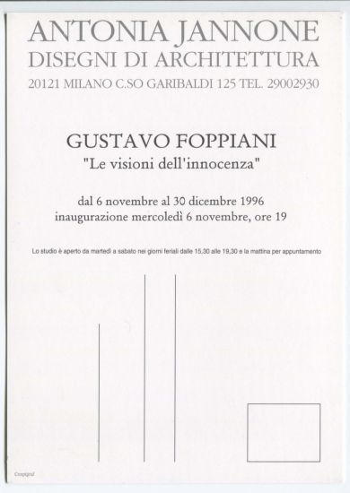 Gustavo Foppiani. Le visioni dell’innocenza - 
