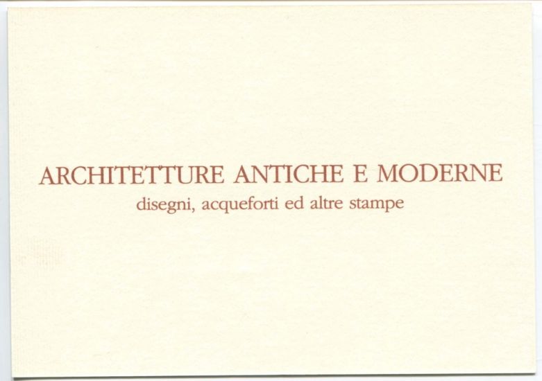 Architetture antiche e moderne - 