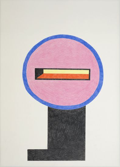 Costruzioni - Nathalie Du Pasquier, Untitled, 2017, matite colorate su carta, cm 50x70