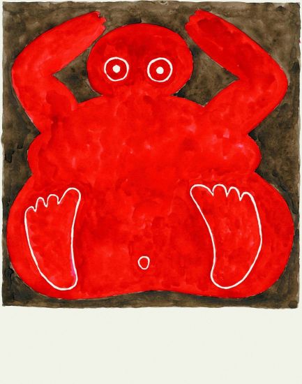 Fat Boy - Andrea, 2019, acquerello su carta, cm 35,5 x 28