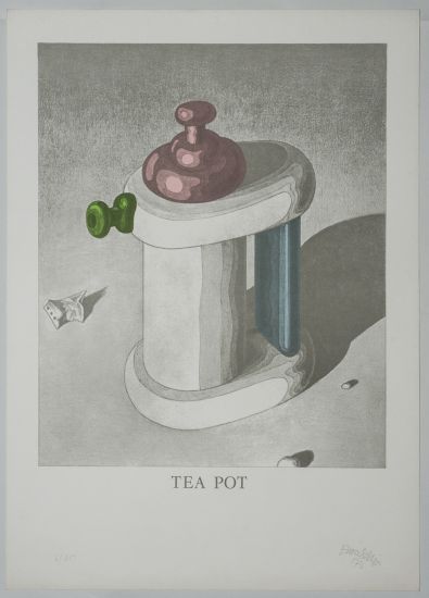 Ettore Sottsass Jr - Tea Pot, Litografia, cm. 70x50, tiratura 80