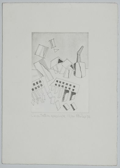 Aldo Rossi - Architettura Assassinata, 1974, incisione 17/40, 35.5x25.5 cm