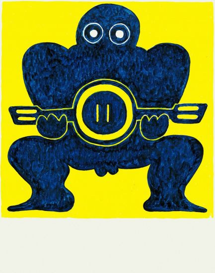 Fat Boy - Alighiero, 2019, acquerello su carta, cm 35,5 x 28
