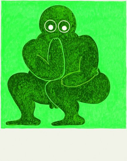 Fat Boy - Auguste, 2019, acquerello su carta, cm 35,5 x 28