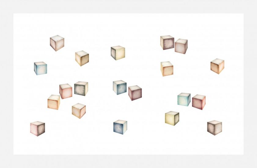 Marco Palmieri - Marco Palmieri,Costellazioni, 2025,Stampa a getto di inchiostro su carta Hahnemühle montata su Dibond,cm 28x28 cad
ed. di 7 + 2 PA