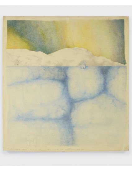 Una festa per l’architettura: modelli, pensieri e disegni - Gaetano Pesce, Church of solitude, 1977 pastello su carta, 160 x 150 cm