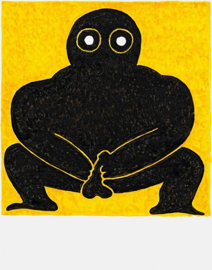Fat Boy - Egon, 2019, acquerello su carta, cm 35,5 x 28