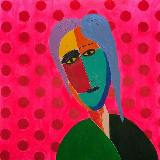 FOR YOUR EYES ONLY  - Fabio Bellotti, MADAME HELENE VON JAWLENSKY, cm 100 x 100, acrilico e carboncino su tela_©Henrik Blomqvist