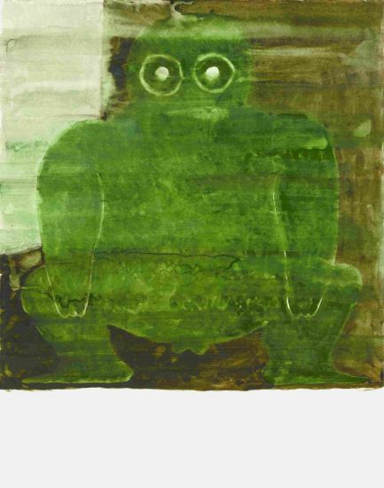 Fat Boy - Gerhard, 2019, acquerello su carta, cm 35,5 x 28