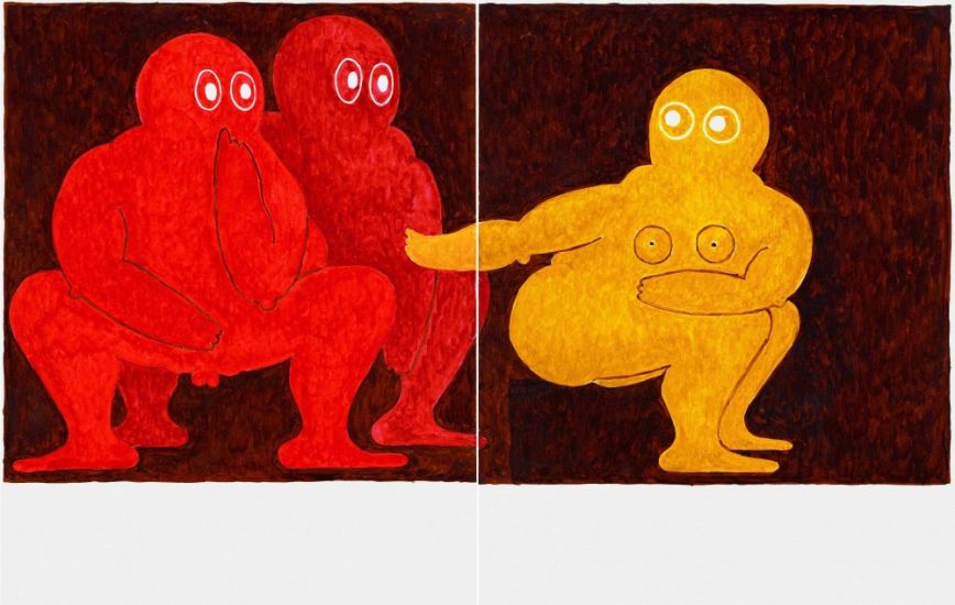 Fat Boy - Guido, 2019, acquerello su carta, cm 35,5 x 28