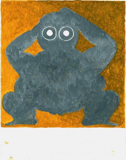 Fat Boy - Gustave, 2019, acquerello su carta, cm 35,5 x 28