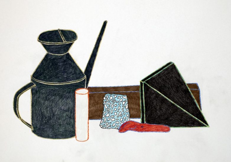 Disegni - Nathalie Du Pasquier, senza titolo, 2010, matite su carta, cm 50x70