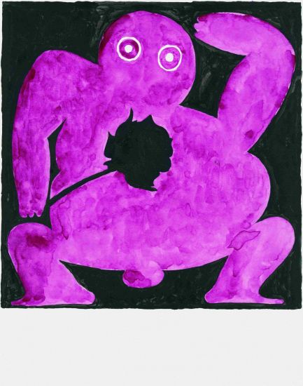Fat Boy - Jannis, 2019, acquerello su carta, cm 35,5 x 28
