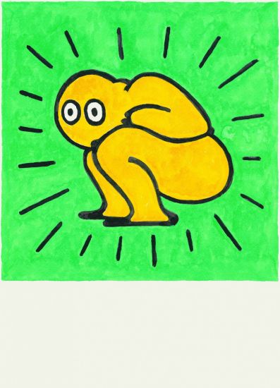 Fat Boy - Keith, 2022, acquerello su carta, cm 35,5 x 28