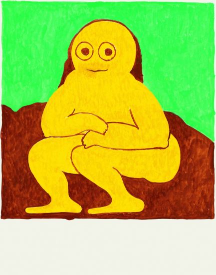Fat Boy - Leonardo, 2019, acquerello su carta, cm 35,5 x 28