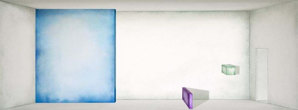 Marco Palmieri - Marco Palmieri, Virtual Landscape VI, Stampa a getto di inchiostro su carta Hahnemühle, 33x90cm, ed. di 7