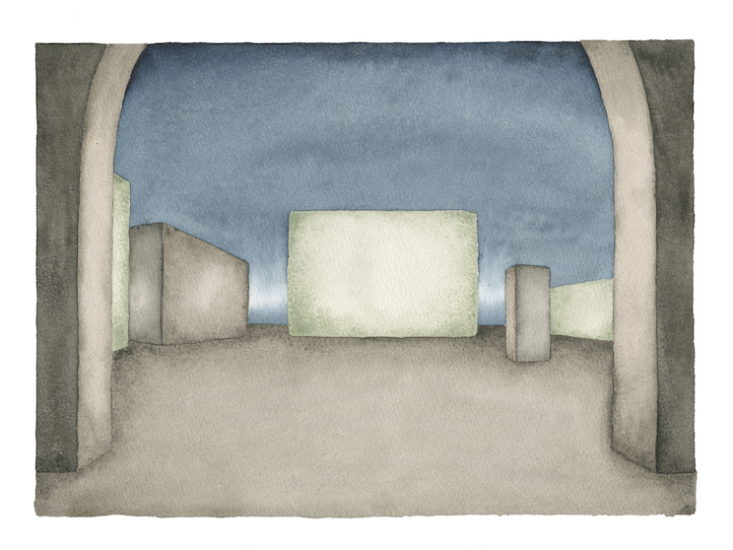 ALWAYS SOMETHING THERE - Marco Palmieri, Always Something There II, 2024, acquerello su carta Arches, cm 29x39