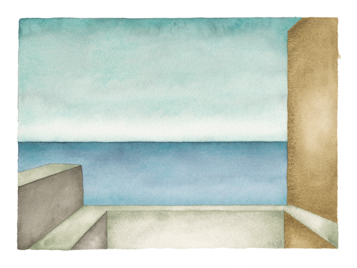 ALWAYS SOMETHING THERE - Marco Palmieri, Always Something There VI, 2024, acquerello su carta Arches, cm 29x39