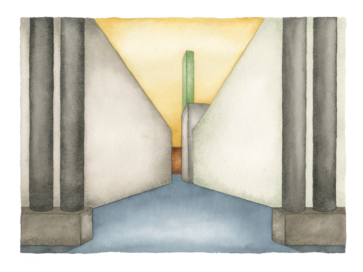 ALWAYS SOMETHING THERE - Marco Palmieri, Always Something There X, 2024, acquerello su carta Arches, cm 29x39