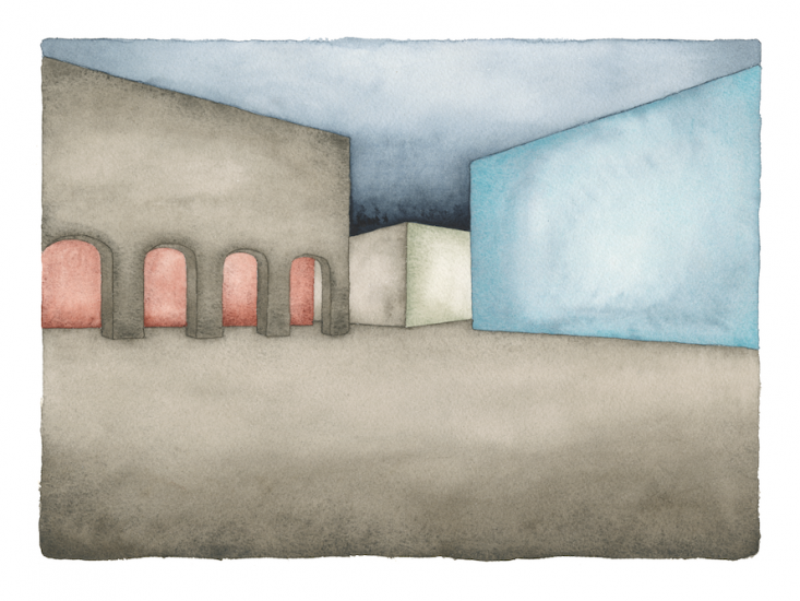 ALWAYS SOMETHING THERE - Marco Palmieri, Always Something There XV, 2024, acquerello su carta Arches, cm 29x39