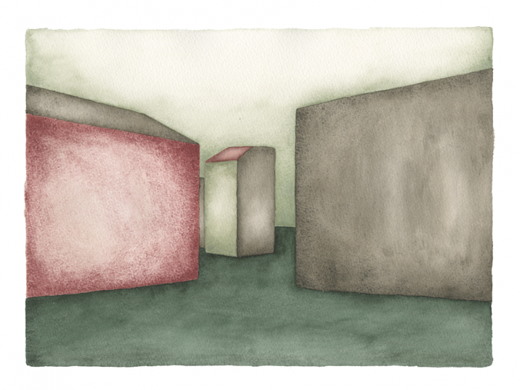 ALWAYS SOMETHING THERE - Marco Palmieri, Always Something There XVI, 2024, acquerello su carta Arches, cm 29x39