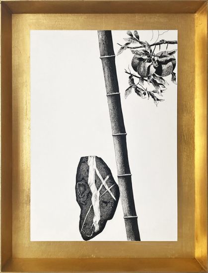 Barricades - Mario Trimarchi, Mu, 2024, china su carta, 35x50 cm