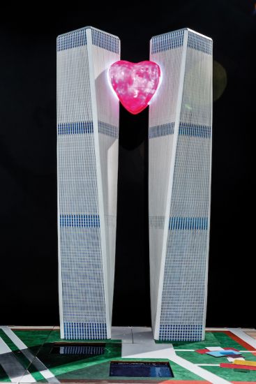 Una festa per l’architettura: modelli, pensieri e disegni - Gaetano Pesce, Modello World Trade Center, 2002