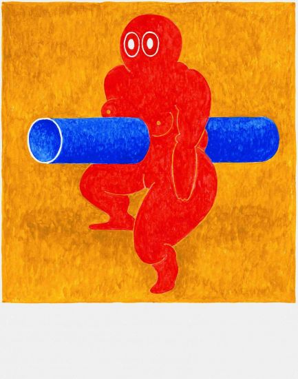 Fat Boy - Robert G 2019, acquerello su carta, cm 35,5 x 28