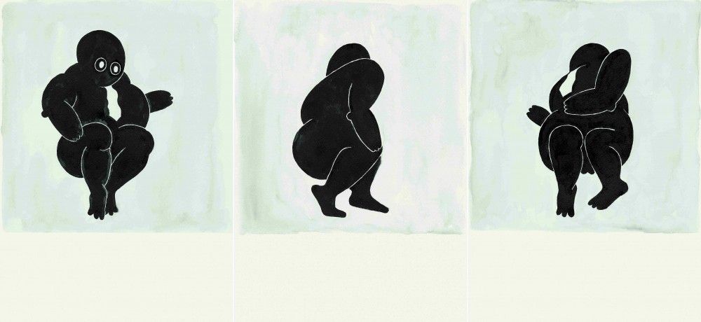 Fat Boy - Robert L, 2022, acquerello su carta, cm 35,5 x 28