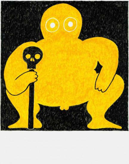 Fat Boy - Robert M, 2019, acquerello su carta, cm 35,5 x 28