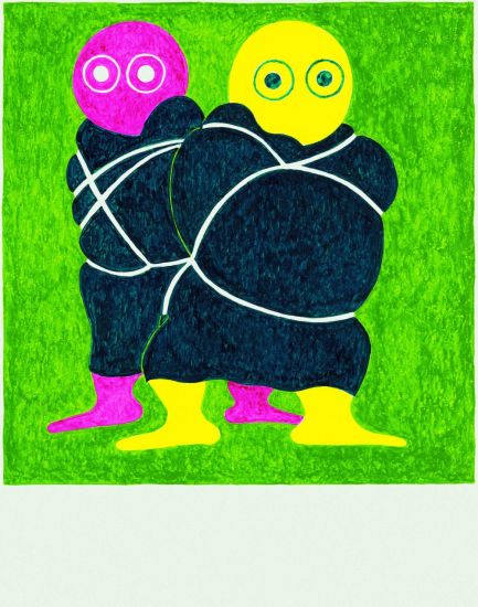 Fat Boy - Thomas S, 2019, acquerello su carta, cm 35,5 x 28