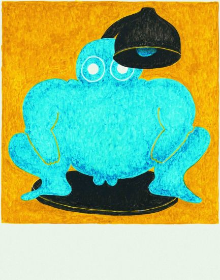 Fat Boy - Urs, 2019, acquerello su carta, cm 35,5 x 28