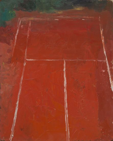 TERRA ROSSA - Velasco Vitali, Court, V64252, 2017,
Olio su tavola 40 x 50 cm