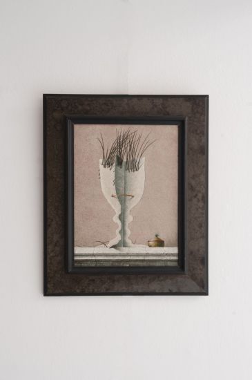 Armodio - Vaso e vaso, 1998, tempera su tavola, 40x30 cm