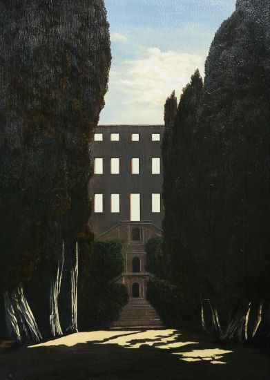 Arduino Cantafora - Arduino Cantafora_Frammenti VI (Il giardino dei misteri), 1987
olio su tavola, cm 70 x 50. Photo Henrik Blomqvist