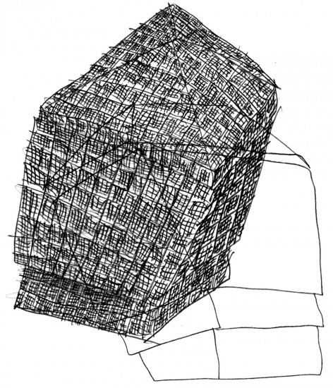 Baracche e baracchette - Studio per baracche, disegno 40, matita su carta, 18.8x16.8 cm, 2014
Disponibile