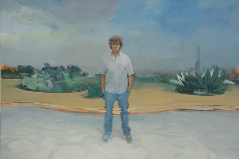 Luca Conca - Sabato, 2006, olio su tela, 146x200 cm