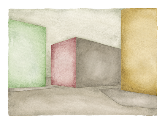 ALWAYS SOMETHING THERE - Marco Palmieri, Always Something There IX, 2024, acquerello su carta Arches, cm 29x39