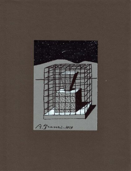 Archetipi - Andrea Branzi, Sketch n. 2, 2019, pennarello su carta, cm 32,5 x 25